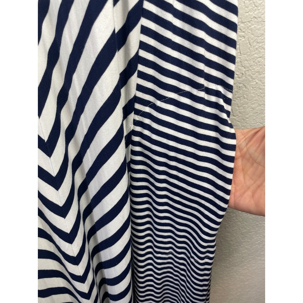 Soma Bra Dress Women's XXL Navy White Striped Maxi Nautical Resort Beachy NWT - Picture 6 of 16